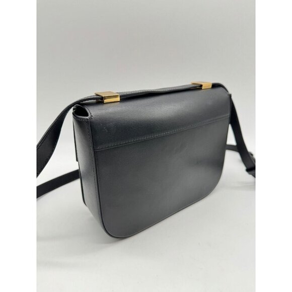 DEMELLIER London Large Vancouver smooth leather women's crossbody bag- Black - Picture 12 of 16
